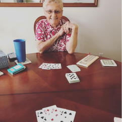 Cards with Grandma.